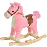 Metal Rocking Horses Homcom Rocking Horse Moving Mouth Tail Sounds