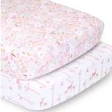 The Peanutshell Fitted Crib Sheets Woodland & Whimsy 2-pack 28x52"