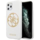 Guess Glitter 4G Circle Logo Series Case for iPhone 11 Pro Max White