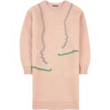 Sweatshirt dresses Children's Clothing il gufo Ice-Skates Knitted Dress - Pink
