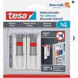 TESA Picture Hooks TESA 77775 Adhesive screw adjustable White Content: 2 pc(s) Picture Hook