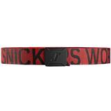 Men - Red Belts Snickers Workwear Logo Belt
