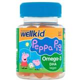 Zink Fatty Acids Vitabiotics Wellkid Peppa Pig Omega-3 Soft Jellies X30