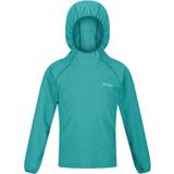 Turquoise Tops Children's Clothing Regatta Childrens/kids Loco Microstripe Hoodie (turquoise/white)