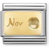 Nomination Jewellery Nomination November Birthstone Charm - Gold/Silver/Citrine