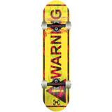 Yellow Complete Skateboards Rampage Glitch Warning 8"