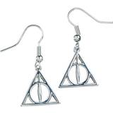 Metal Earrings Harry Potter Deathly Hallows Earrings - Silver