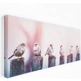 Framed Art for the Home Birds Canvas Wall 100x40cm Framed Art