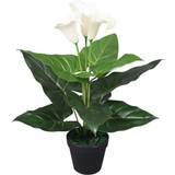 vidaXL Artificial Calla Lily Plant with Pot 45 cm White Artificial Plant