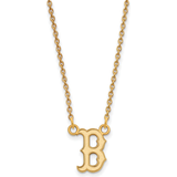 LogoArt Women's Boston Sox 18'' 10k Team Pendant Necklace