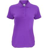 Purple - Women Polo Shirts B&C Collection Women's Safran Timeless Short-Sleeved Pique Polo Shirt - Purple