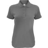 B&C Collection Women's Safran Timeless Short-Sleeved Pique Polo Shirt - Dark Grey