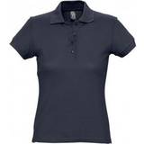 Women Polo Shirts Sol's Women's Passion Pique Polo Shirt - Navy