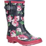 Pink Wellingtons Cotswold Paxford Patterned Wellingtons