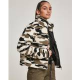 Urban Classics Women's Ladies Sherpa Jacket, (Wood Camo 00396)