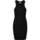 Elastane/Lycra/Spandex - Knee Length Dresses Noisy May Maya Halter Neck Dress - Black