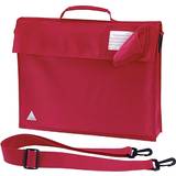 Quadra Junior Book Bag With Strap (Pack of 2) (One Size) (Bright Red)