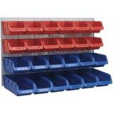 Tool Boards on sale Sealey TPS132 Bin & Panel Combination 24 Bins Red/Blue