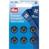 Prym Sew-On Snap Fasteners Brass Black 13 mm