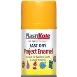 Yellow Enamel Paint Plasti-Kote Fast Dry Enamel Aerosol Sunshine Yellow 100ml