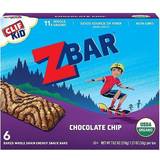 Clif Food & Drinks Clif Kid Organic ZBar Chocolate Chip 6 Bars