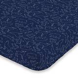 NoJo Cosmic Constellations Fitted Crib Sheet 28x52"