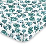 Polyester Sheets NoJo Palm Leaf Fitted Crib Sheet 28x52"