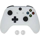 Slowmoose Xbox One S Slim Silicone Controller Case With Thumb Sticks - White