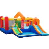 Surprise Toy Jumping Toys OutSunny Bouncy Castle with Double Slides Pool Trampoline with Blower