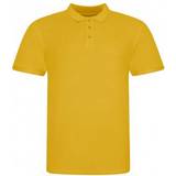 AWDis Pique Short Sleeve Polo Shirt - Mustard Yellow
