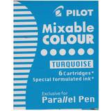 Pilot Parallel Pens refills, turquoise pack of 6