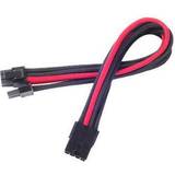 Silverstone Technology SSTPP07PCIBR PCI 8-Pin to 6 2- pin PCIe Cable 25 cm-Black Red