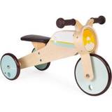 Wooden Toys Tricycles Janod Wooden Rocking Tricycle Babyhood Scalable Baby Tricycle Develop Motor Skills and Sense Of Balance Wooden Toy Fsc Certified from 12 Months Old, J03284