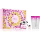 Versace Women Gift Boxes Versace Bright Crystal Gift Set EdT 90ml + EdT 5ml + Body Lotion 100ml + Shower Gel 100ml