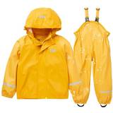 Yellow Rain Sets Children's Clothing Helly Hansen Kid's Bergen 2.0 Pu Rainset - Essential Yellow