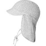 Grey Bucket Hats Children's Clothing mp Denmark Sami Cap with Neck Shade - Grey Melange (97294-491)