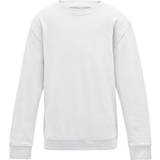AWDis Kid's Plain Crew Neck Sweatshirt - Arctic White
