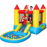 Water Slide Costway Inflatable Kids Slide Bounce House with 580w Blower
