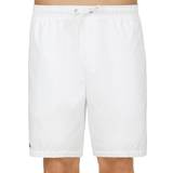Lacoste Cotton Trousers & Shorts Lacoste Sport Solid Diamond Tennis Shorts Men - White