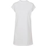 T-shirt Dresses Build Your Brand Turtle Extended Shoulder Dress - White