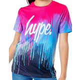 Hype Kid's Spray Drips T-shirt - Pink (GIRLQ1HYP02)