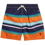 Stripes Swim Shorts Polo Ralph Lauren Boys' Striped Swimming Trunks with Logo - Multicolour
