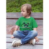 Green T-shirts Minecraft Childrens/Kids Creeper T-Shirt (5-6 Years) (Navy)
