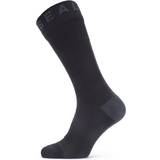 Red - Women Socks Sealskinz Hydrostop Socks Unisex - Black/Grey