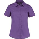 Kustom Kit Women's Short Sleeve Poplin Shirt - Purple