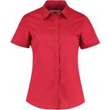 Kustom Kit Women's Short Sleeve Poplin Shirt - Red