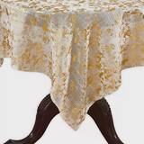 Gold Tablecloths Saro Lifestyle Bottega Foil Tablecloth Gold