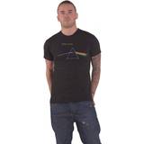 Pink Floyd Rockoff Trade Men's Dsotm Splatter T-Shirt, (Black Black)
