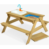 Hair Food Toys TP Toys Wooden Sand & Water Picnic Bench