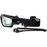 Edge Eyewear Safety Glasses, Wraparound Clear Polycarbonate Lens, Scratch-Resistant